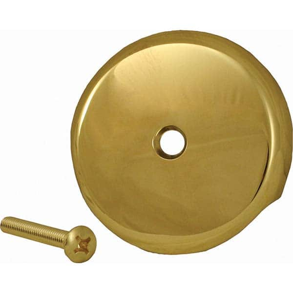 Jones Stephens - Shower Heads & Accessories Type: Overflow Plate Finish/Coating: Polished Brass - Americas Industrial Supply