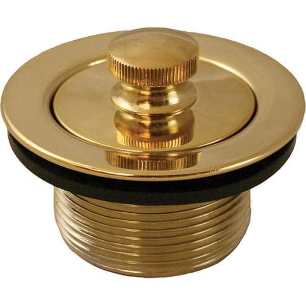 Jones Stephens - Shower Heads & Accessories Type: Bath Drain Finish/Coating: Polished Brass - Americas Industrial Supply