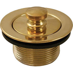 Jones Stephens - Shower Heads & Accessories Type: Bath Drain Finish/Coating: Polished Brass - Americas Industrial Supply