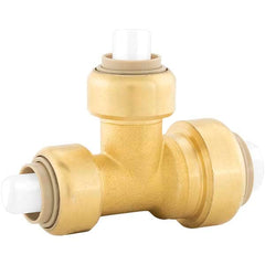 Jones Stephens - Metal Push-To-Connect Tube Fittings Type: Reducing Tee Tube Outside Diameter (Inch): 3/4 - Americas Industrial Supply
