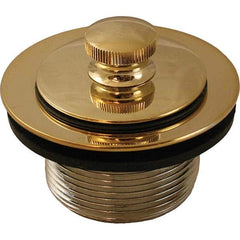 Jones Stephens - Shower Heads & Accessories Type: Bath Drain Finish/Coating: Polished Brass - Americas Industrial Supply