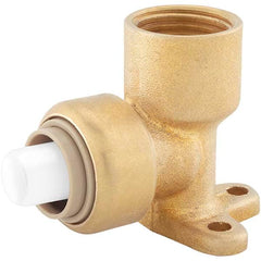 Jones Stephens - Metal Push-To-Connect Tube Fittings Type: Drop Ear Elbow Tube Outside Diameter (Inch): 1/2 - Americas Industrial Supply