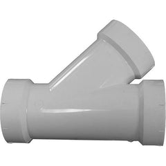 Jones Stephens - Drain, Waste & Vent Pipe Fittings Type: Wye Fitting Size: 4 x 4 x 2 (Inch) - Americas Industrial Supply
