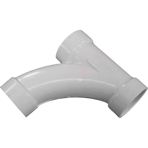Jones Stephens - Drain, Waste & Vent Pipe Fittings Type: Long Turn Tee Wye Fitting Size: 2 (Inch) - Americas Industrial Supply