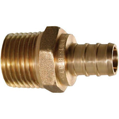 Jones Stephens - Brass & Chrome Pipe Fittings Type: Male Adapter Fitting Size: 1 x 1 - Americas Industrial Supply