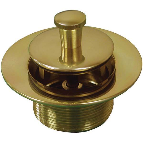 Jones Stephens - Shower Heads & Accessories Type: Bath Drain Finish/Coating: Polished Brass - Americas Industrial Supply