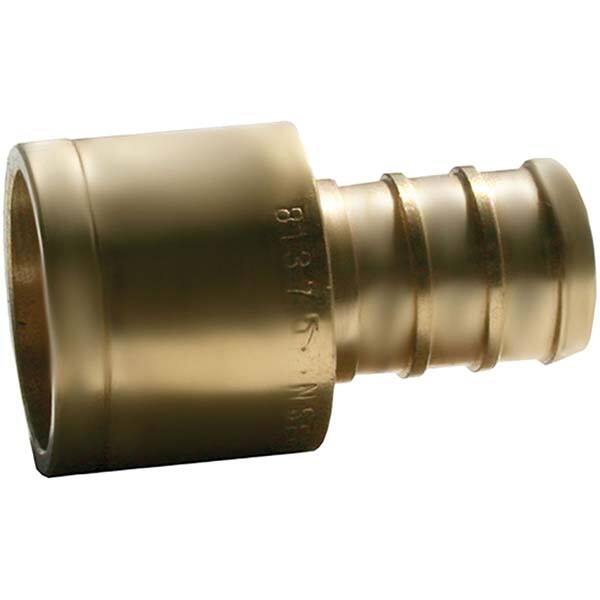 Jones Stephens - Brass & Chrome Pipe Fittings Type: Female Sweat Adapter Fitting Size: 1/2 x 3/4 - Americas Industrial Supply