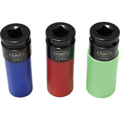 AME International - Socket Sets Measurement Type: Inch & Metric; Metric Drive Size: 0.5 - Americas Industrial Supply