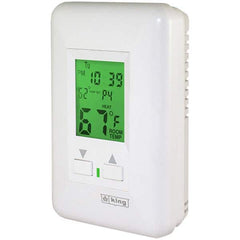 King Electric - Thermostats Type: Hydronic Thermostat Style: Line Voltage Wall Thermostat - Americas Industrial Supply