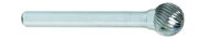 SD-5L6 -- 12mm x 12mm LOC x 6mm Shank x 6 OAL Ball Shape Carbide Medium Right Hand Spiral Burr - Americas Industrial Supply