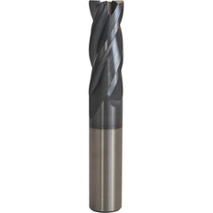 Accupro - 1/2" Diam 4 Flute Carbide 0.06" Corner Radius End Mill - Exact Industrial Supply