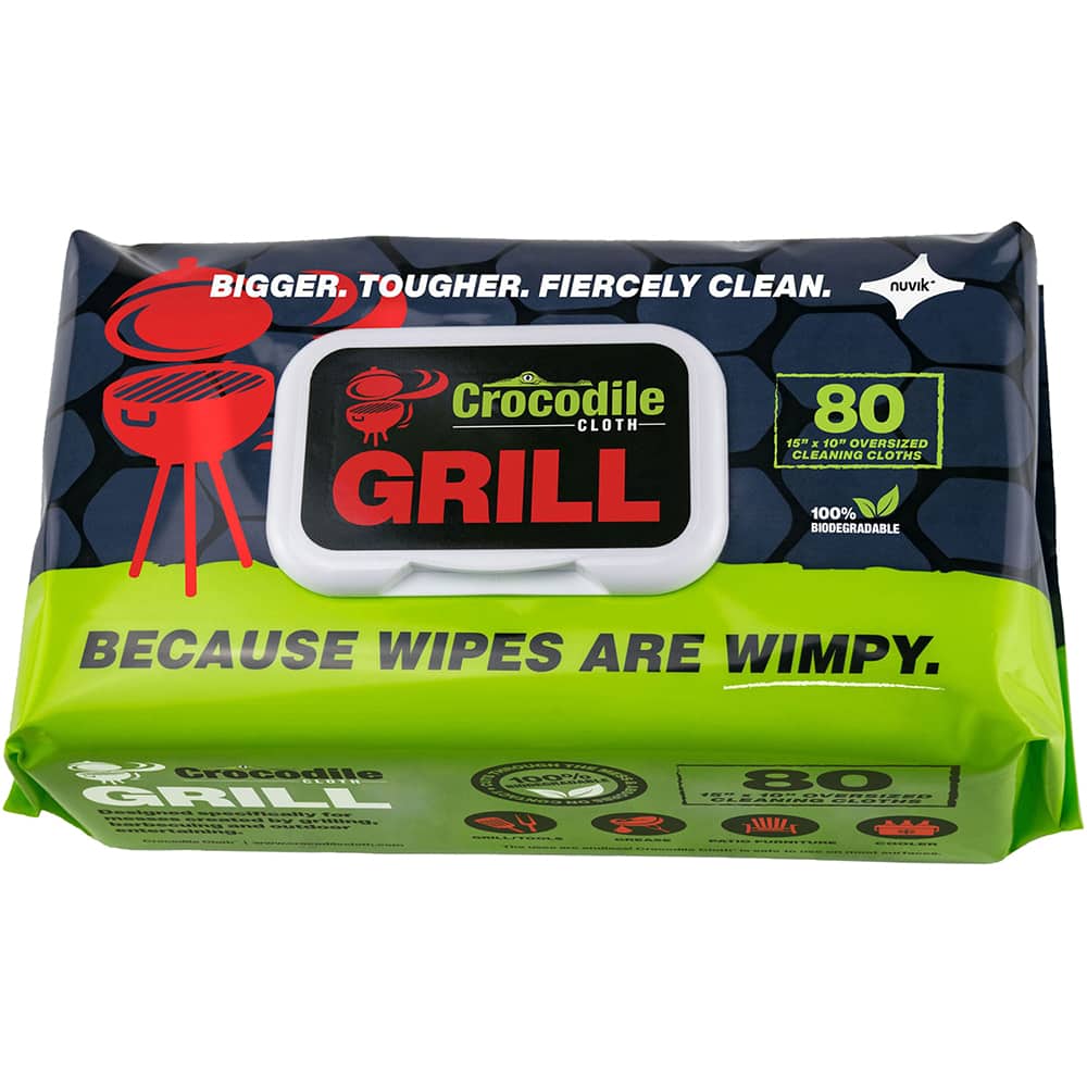 Crocodile Cloth - Wipes Type: General Purpose Style: Pre-Moistened; Flat Fold - Americas Industrial Supply