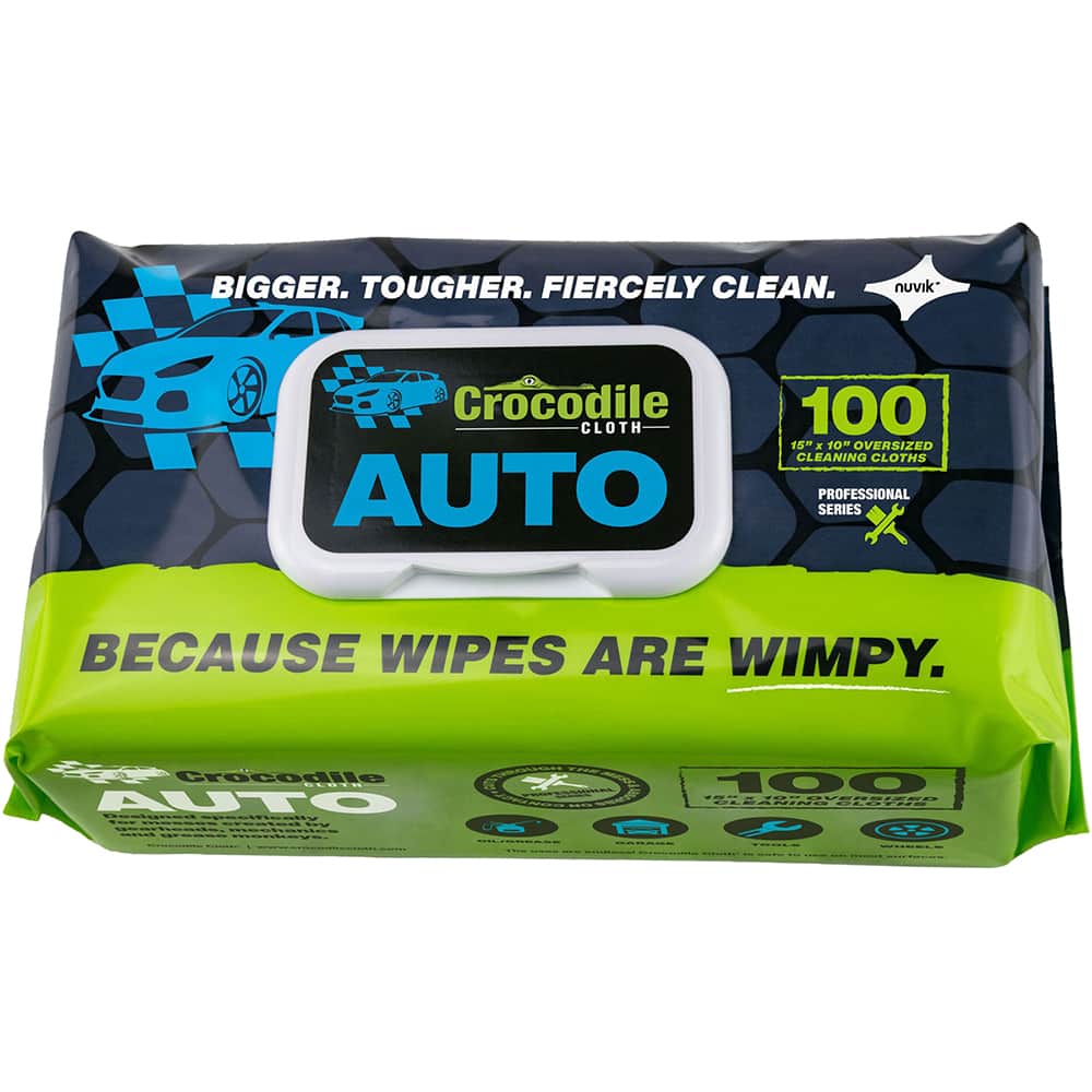 Crocodile Cloth - Wipes Type: General Purpose Style: Pre-Moistened; Flat Fold - Americas Industrial Supply