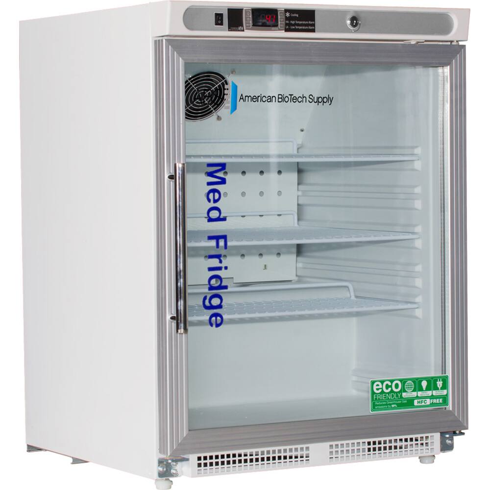 American BioTech Supply - Laboratory Refrigerators and Freezers Type: Pharmacy Refrigerator Volume Capacity: 4.6 Cu. Ft. - Americas Industrial Supply