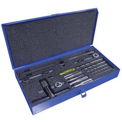 Greenfield Threading - Tap & Die Sets Minimum Tap Thread Size (mm): M6x1.00 Maximum Tap Thread Size (mm): M12x1.75 - Americas Industrial Supply