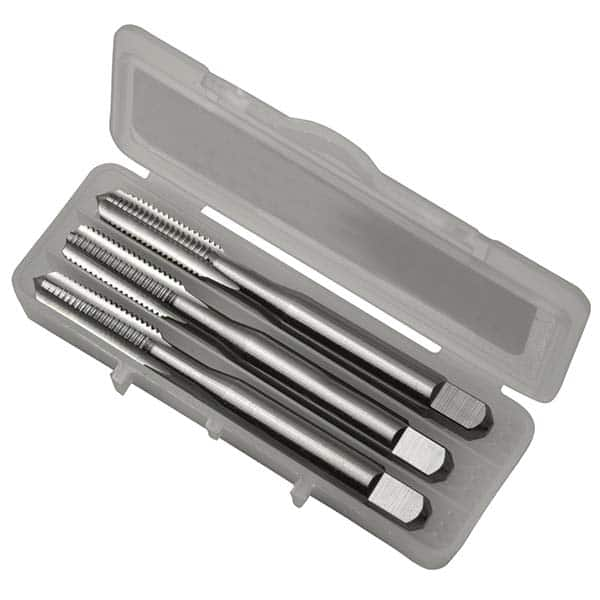 Greenfield Threading - Tap Sets Thread Size: #10-32 Number of Flutes: 4 - Americas Industrial Supply