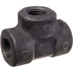 USA Sealing - Black Pipe Fittings Type: Tee Fitting Size: 3/8 (Inch) - Americas Industrial Supply