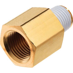 USA Sealing - 3/8 x 1/8" Brass Pipe Reducing Adapter - Americas Industrial Supply