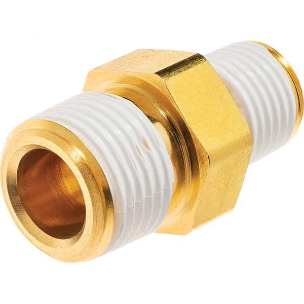 USA Sealing - 3/4 x 1/4" Brass Pipe Reducing Hex Nipple - Americas Industrial Supply