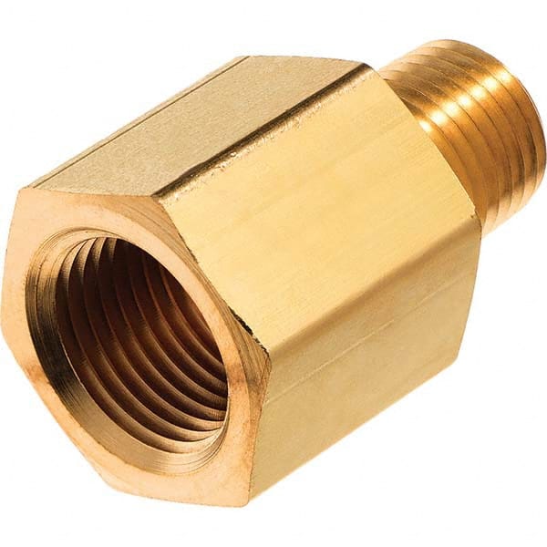 USA Sealing - 1/2 x 1/4" Brass Pipe Reducing Adapter - Americas Industrial Supply