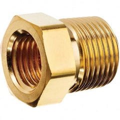 USA Sealing - 3/4 x 3/8" Brass Pipe Hex Bushing - Americas Industrial Supply