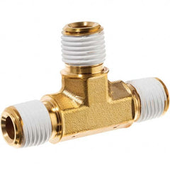 USA Sealing - 1/2" Brass Pipe Male Tee - Americas Industrial Supply