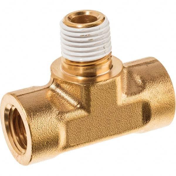 USA Sealing - 1/4" Brass Pipe Branch Tee - Americas Industrial Supply