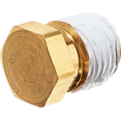 USA Sealing - 3/4" Brass Pipe Hex Head Plug - Americas Industrial Supply
