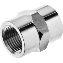 USA Sealing - 3/8" Galvanized Steel Pipe Hex Coupling - Americas Industrial Supply