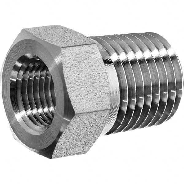 USA Sealing - 3/8 x 1/4" Galvanized Steel Pipe Hex Bushing - Americas Industrial Supply