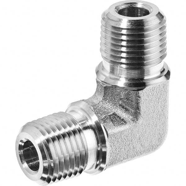 USA Sealing - 1/4" Galvanized Steel Pipe 90° Male Elbow - Americas Industrial Supply