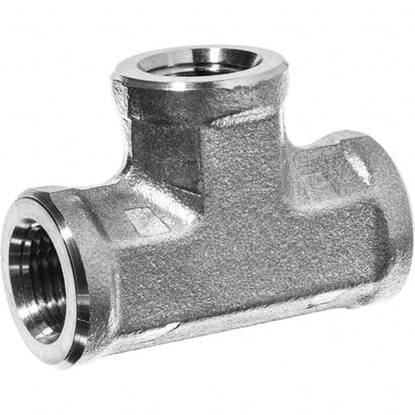 USA Sealing - 1/2" Galvanized Steel Pipe Female Tee - Americas Industrial Supply