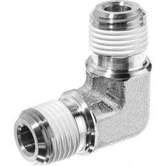 USA Sealing - 1/2" 316 Stainless Steel Pipe 90° Male Elbow - Americas Industrial Supply