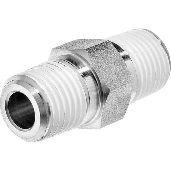 USA Sealing - 1/2" Galvanized Steel Pipe Hex Nipple - Americas Industrial Supply