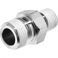 USA Sealing - 1/2 x 3/8" Galvanized Steel Pipe Reducing Hex Nipple - Americas Industrial Supply