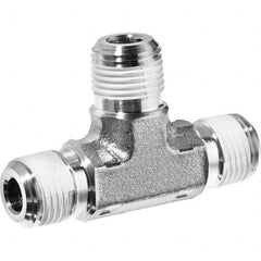 USA Sealing - 3/8" 316 Stainless Steel Pipe Male Tee - Americas Industrial Supply