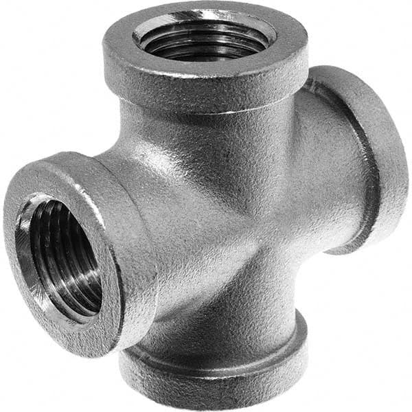 USA Sealing - 3/8" 316 Stainless Steel Pipe Cross - Americas Industrial Supply