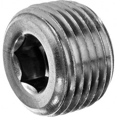 USA Sealing - 1-1/4" 304 Stainless Steel Pipe Hex Socket Plug - Americas Industrial Supply