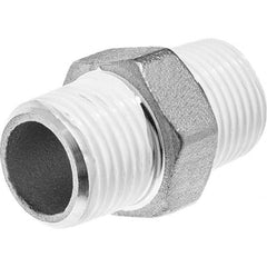 USA Sealing - 1/8" 304 Stainless Steel Pipe Hex Nipple - Americas Industrial Supply