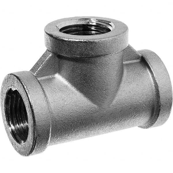 USA Sealing - 1/4" 316 Stainless Steel Pipe Tee - Americas Industrial Supply