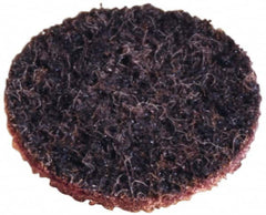 Standard Abrasives - 5" Coarse Grade Aluminum Oxide Deburring Disc - Hook & Loop Connection, Maroon, 7,000 Max RPM - Americas Industrial Supply