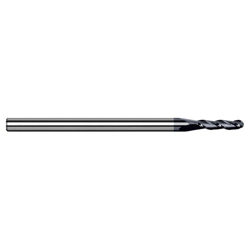 ‎1/16″ Dia. × 1/8″ Shank × 5/16″ DOC × 2-1/2″ OAL, Carbide AlTiN, 3 Flute, Ballnose End Mill