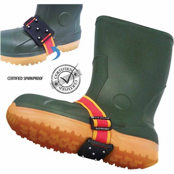 Geroline - Ice Traction Footwear Footwear Style: Strap-On Cleat Traction Type: Steel Studs - Americas Industrial Supply