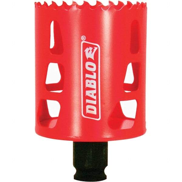 Freud - 2-1/4" Diam, 2-3/8" Cutting Depth, Hole Saw - Bi-Metal Saw, Toothed Edge - Americas Industrial Supply