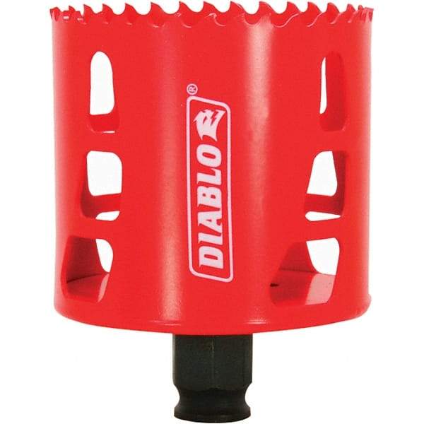 Freud - 2-3/4" Diam, 2-3/8" Cutting Depth, Hole Saw - Bi-Metal Saw, Toothed Edge - Americas Industrial Supply