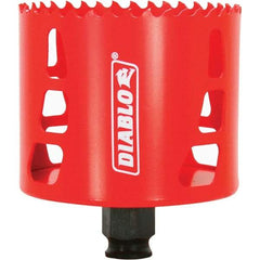 Freud - 3-1/8" Diam, 2-3/8" Cutting Depth, Hole Saw - Bi-Metal Saw, Toothed Edge - Americas Industrial Supply