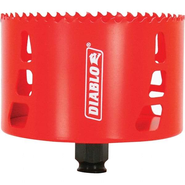 Freud - 4-1/8" Diam, 2-3/8" Cutting Depth, Hole Saw - Bi-Metal Saw, Toothed Edge - Americas Industrial Supply