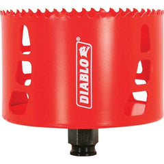 Freud - 4" Diam, 2-3/8" Cutting Depth, Hole Saw - Bi-Metal Saw, Toothed Edge - Americas Industrial Supply