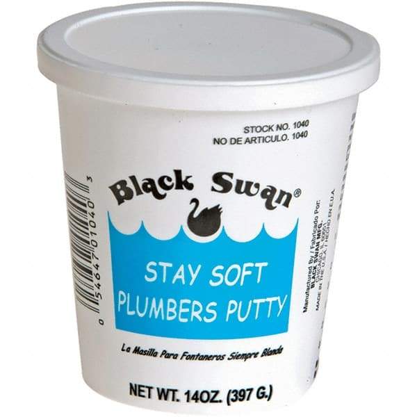 Black Swan - Putty Type: Plumber's Putty Container Size: .14 oz - Americas Industrial Supply