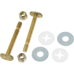 Black Swan - Toilet Repair Kits & Parts Type: Closet Bolts Material: Brass - Americas Industrial Supply